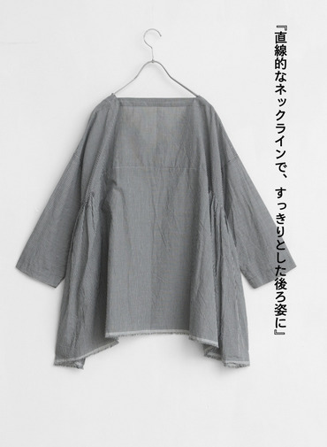 サイドギャザーシャツ / Side Gathered Shirts 詳細画像 Black 8