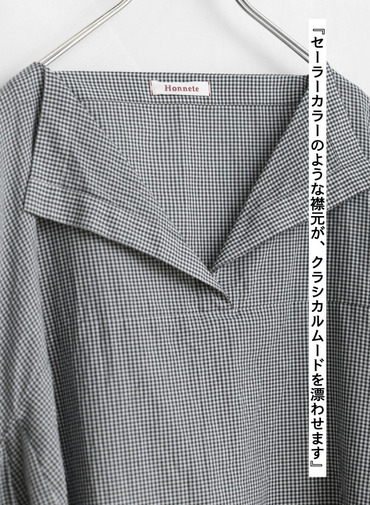 サイドギャザーシャツ / Side Gathered Shirts 詳細画像 Black 9