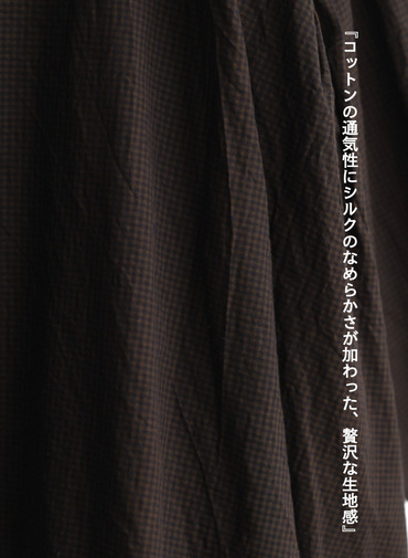 サイドギャザーシャツ / Side Gathered Shirts 詳細画像 Brown 10