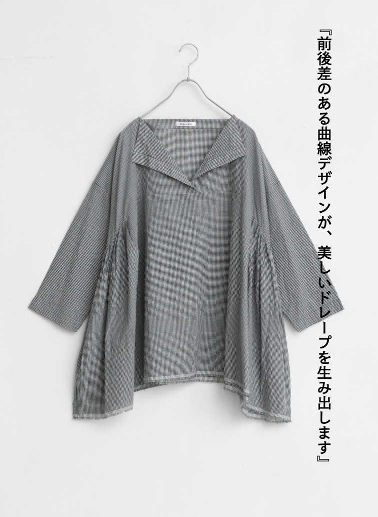 サイドギャザーシャツ / Side Gathered Shirts 詳細画像 Black 7
