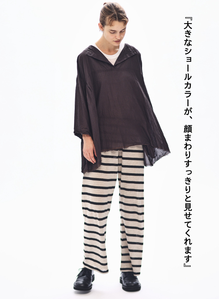サイドギャザーシャツ / Side Gathered Shirts 詳細画像 Brown 6