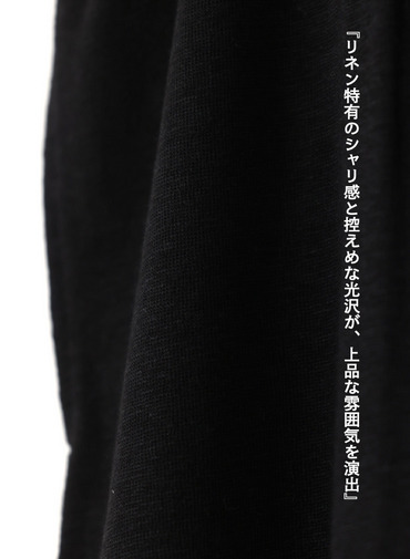 リネンジャージパンツ / Linen Jersey Easy PT 詳細画像 Black 3