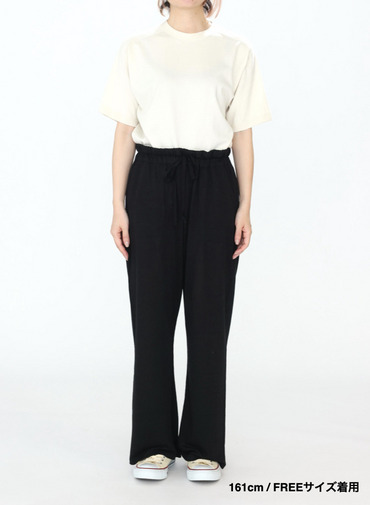 リネンジャージパンツ / Linen Jersey Easy PT 詳細画像 Black 4