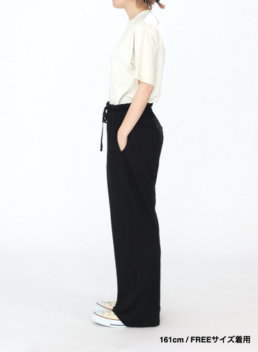 リネンジャージパンツ / Linen Jersey Easy PT 詳細画像 Black 5