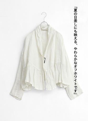 ギャザーカーディガン / Gathered Cardy 詳細画像 White 1