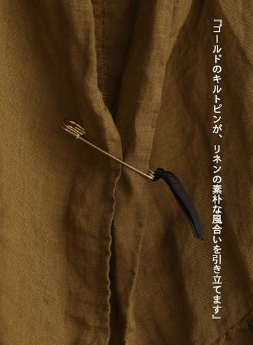 ギャザーカーディガン / Gathered Cardy 詳細画像 Brown 3