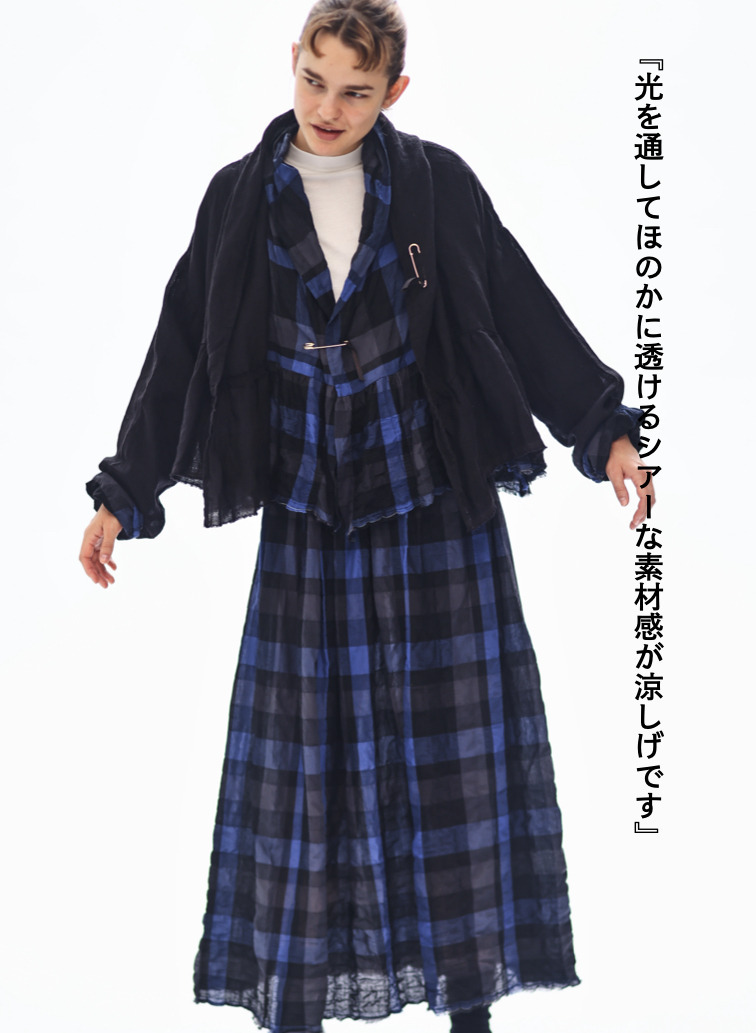ギャザーカーディガン / Gathered Cardy 詳細画像 Black 5