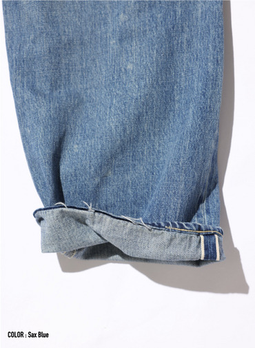 ディープライズ バギーカット / MEN'S 13.5OZ SELVEDGE DENIM DEEP RISE BAGGY CUT 詳細画像 Saxe Blue 8