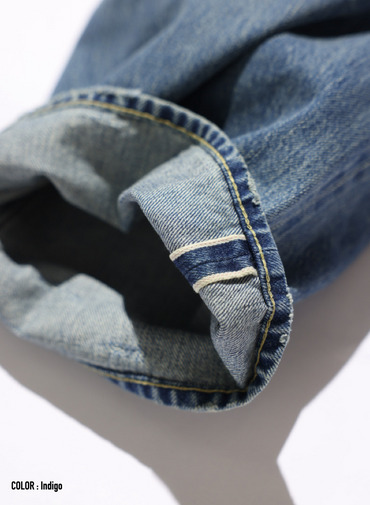ディープライズ バギーカット / MEN'S 13.5OZ SELVEDGE DENIM DEEP RISE BAGGY CUT 詳細画像 Indigo 11