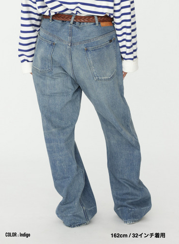 ディープライズ バギーカット / MEN'S 13.5OZ SELVEDGE DENIM DEEP RISE BAGGY CUT 詳細画像 Indigo 20