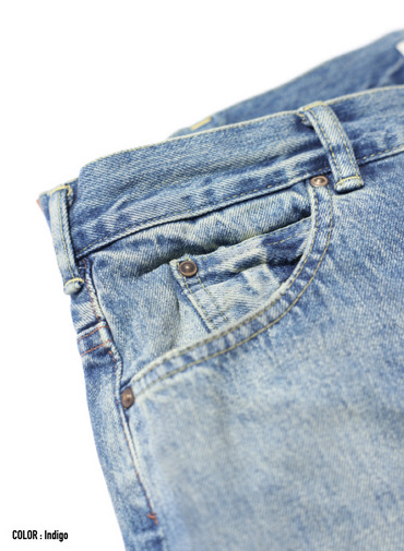ディープライズ バギーカット / MEN'S 13.5OZ SELVEDGE DENIM DEEP RISE BAGGY CUT 詳細画像 Indigo 8