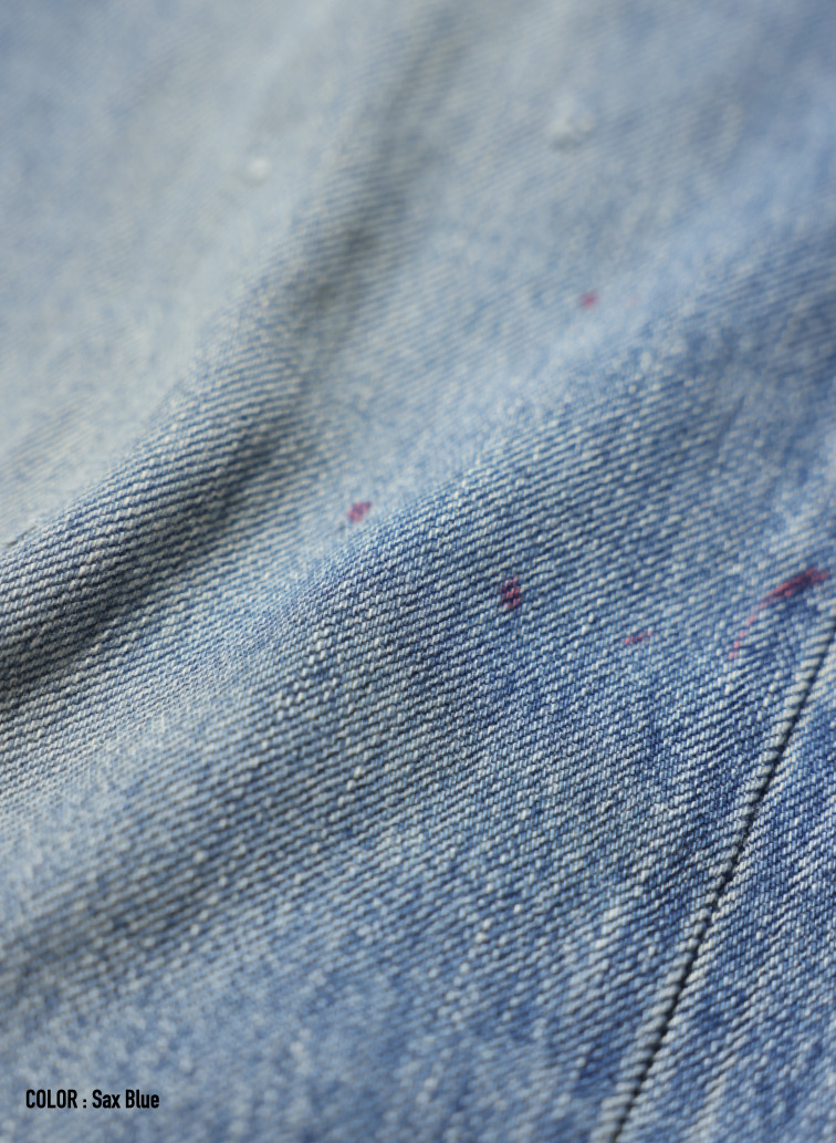 ディープライズ バギーカット / MEN'S 13.5OZ SELVEDGE DENIM DEEP RISE BAGGY CUT 詳細画像 Saxe Blue 5