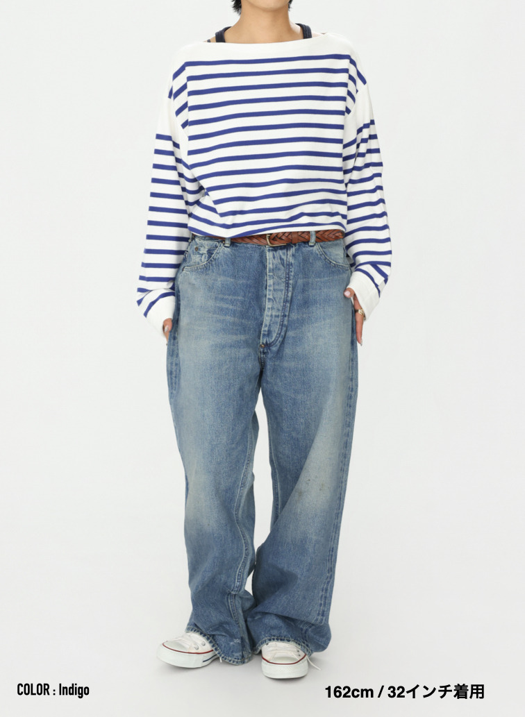 ディープライズ バギーカット / MEN'S 13.5OZ SELVEDGE DENIM DEEP RISE BAGGY CUT 詳細画像 Indigo 13