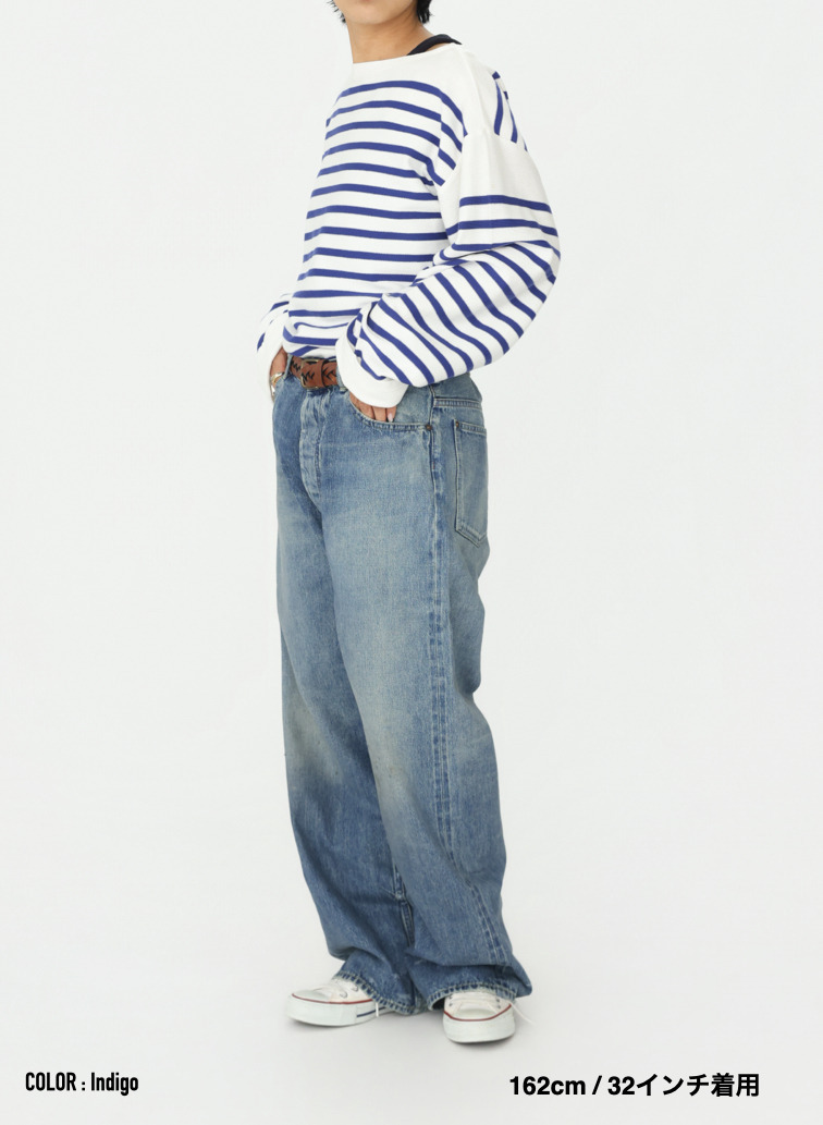 ディープライズ バギーカット / MEN'S 13.5OZ SELVEDGE DENIM DEEP RISE BAGGY CUT 詳細画像 Indigo 17