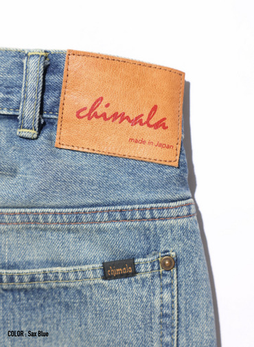 ストレートカット / UNISEX 13.5OZ SELVEDGE DENIM STRAIGHT CUT (SHORT)  詳細画像 Saxe Blue 8