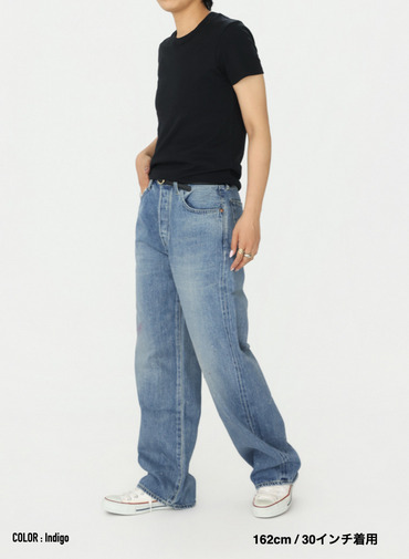 ストレートカット / UNISEX 13.5OZ SELVEDGE DENIM STRAIGHT CUT (SHORT)  詳細画像 Indigo 17