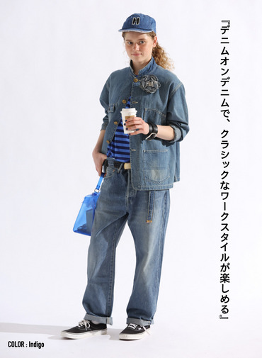 ストレートカット / UNISEX 13.5OZ SELVEDGE DENIM STRAIGHT CUT (SHORT)  詳細画像 Indigo 2