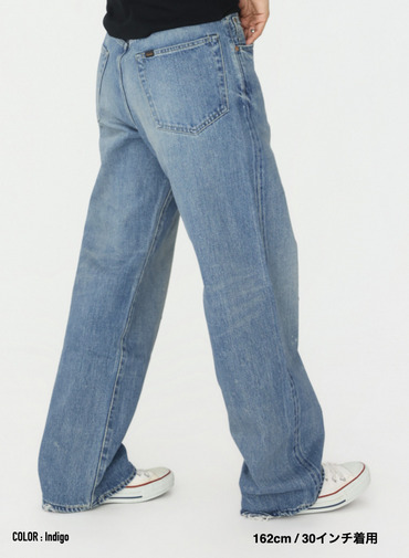 ストレートカット / UNISEX 13.5OZ SELVEDGE DENIM STRAIGHT CUT (SHORT)  詳細画像 Indigo 20