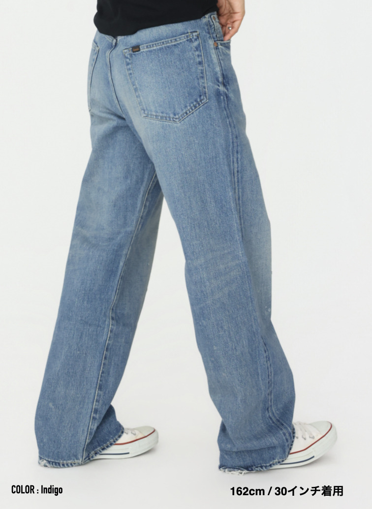 ストレートカット / UNISEX 13.5OZ SELVEDGE DENIM STRAIGHT CUT (SHORT)  詳細画像 Indigo 20
