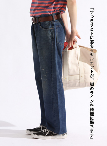 ヴィンテージアンクル / MEN'S 13.5OZ SELVEDGE DENIM VINTAGE ANKLE CUT  詳細画像 Indigo 2