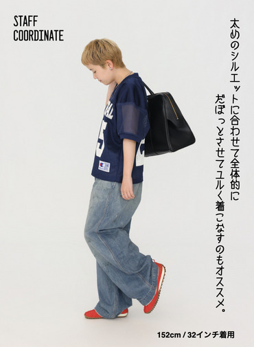 ペインターパンツ / UNISEX 8OZ W WIDTH DENIM PAINTER PANTS (SHORT) 詳細画像 Indigo 4