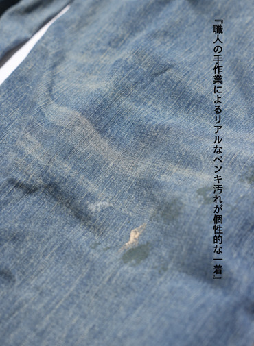 ペインターパンツ / UNISEX 8OZ W WIDTH DENIM PAINTER PANTS (SHORT) 詳細画像 Indigo 9