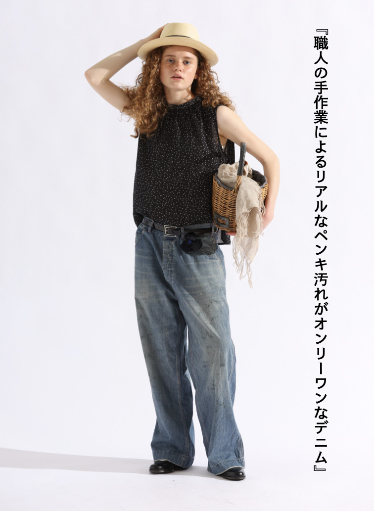 ペインターパンツ / UNISEX 8OZ W WIDTH DENIM PAINTER PANTS (SHORT) 詳細画像 Indigo 1