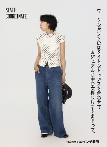 デッキトラウザーズ / UNISEX USN DENIM DECK TROUSERS&nbsp; 詳細画像 Indigo 3