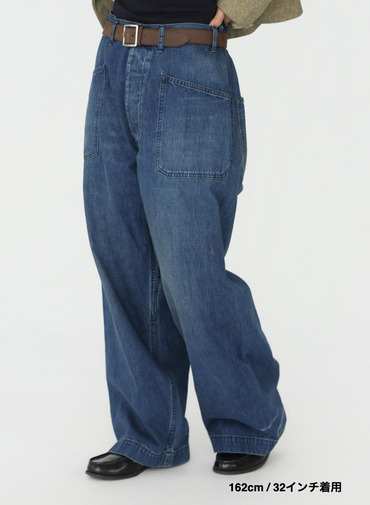デッキトラウザーズ / UNISEX USN DENIM DECK TROUSERS&nbsp; 詳細画像 Indigo 20