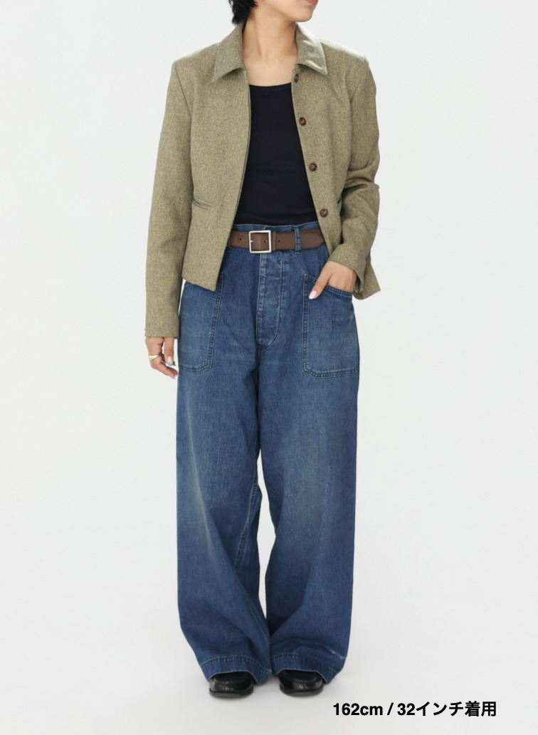 デッキトラウザーズ / UNISEX USN DENIM DECK TROUSERS&nbsp; 詳細画像 Indigo 12