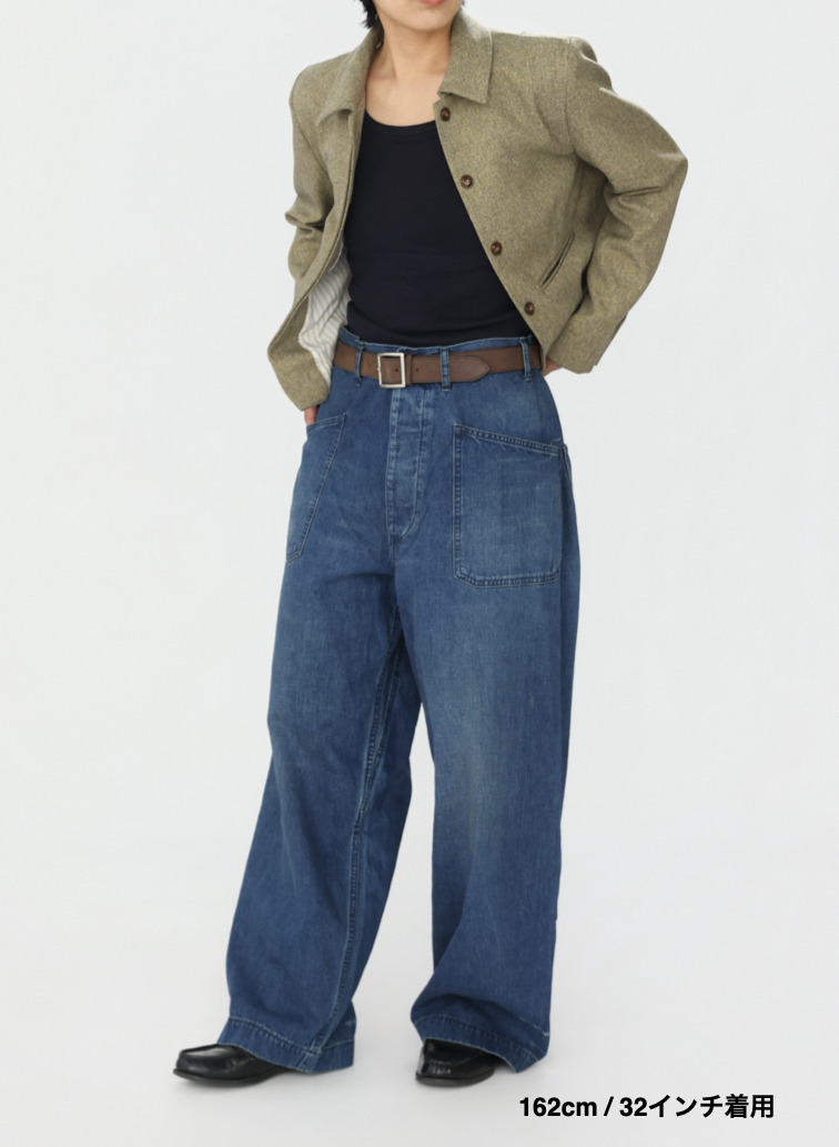 デッキトラウザーズ / UNISEX USN DENIM DECK TROUSERS&nbsp; 詳細画像 Indigo 16