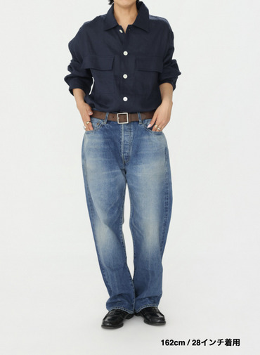 ヴィンテージストレートカット / WOMEN'S 13.5OZ SELVEDGE DENIM VINTAGE STRAIGHT CUT 詳細画像 Indigo 10