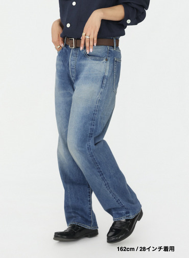ヴィンテージストレートカット / WOMEN'S 13.5OZ SELVEDGE DENIM VINTAGE STRAIGHT CUT 詳細画像 Indigo 14