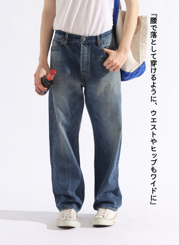 ヴィンテージストレートカット / WOMEN'S 13.5OZ SELVEDGE DENIM VINTAGE STRAIGHT CUT 詳細画像 Indigo 3