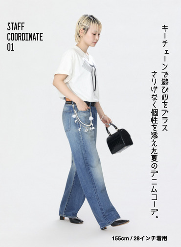 ヴィンテージストレートカット / WOMEN'S 13.5OZ SELVEDGE DENIM VINTAGE STRAIGHT CUT 詳細画像 Indigo 4