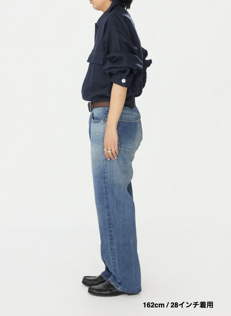 ヴィンテージストレートカット / WOMEN'S 13.5OZ SELVEDGE DENIM VINTAGE STRAIGHT CUT 詳細画像 Indigo 8