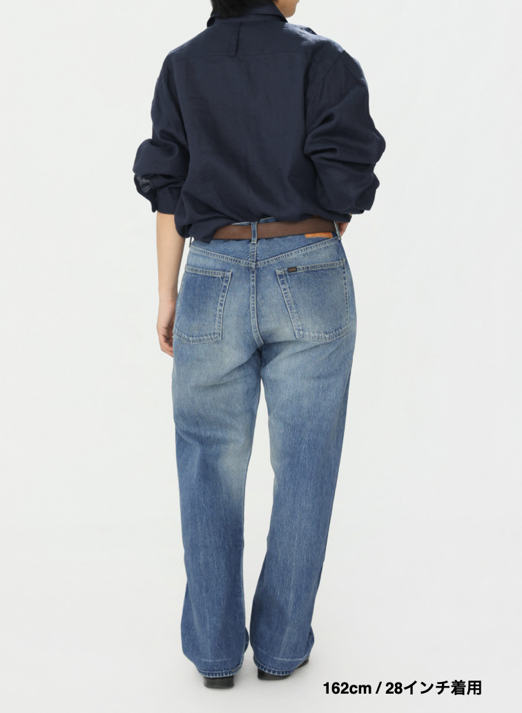 ヴィンテージストレートカット / WOMEN'S 13.5OZ SELVEDGE DENIM VINTAGE STRAIGHT CUT 詳細画像 Indigo 9