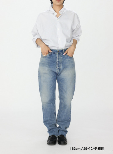 ナローテーパードカット / WOMEN'S 13.5OZ SELVEDGE DENIM NARROW TAPERED CUT 詳細画像 Indigo 12
