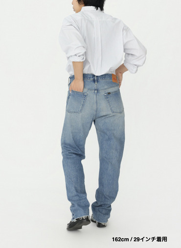 ナローテーパードカット / WOMEN'S 13.5OZ SELVEDGE DENIM NARROW TAPERED CUT 詳細画像 Indigo 16