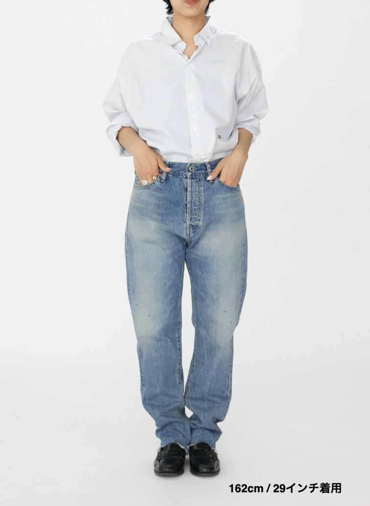 ナローテーパードカット / WOMEN'S 13.5OZ SELVEDGE DENIM NARROW TAPERED CUT 詳細画像 Indigo 12