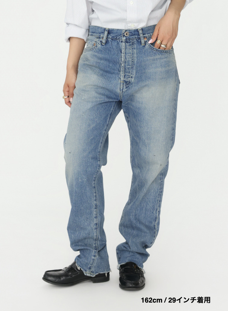 ナローテーパードカット / WOMEN'S 13.5OZ SELVEDGE DENIM NARROW TAPERED CUT 詳細画像 Indigo 17
