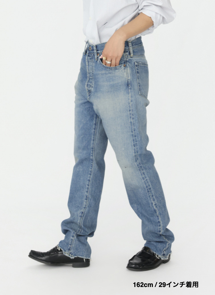 ナローテーパードカット / WOMEN'S 13.5OZ SELVEDGE DENIM NARROW TAPERED CUT 詳細画像 Indigo 19