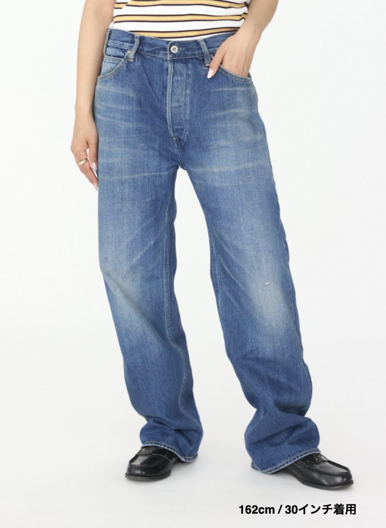 ナローストレートカット / WOMEN'S 13.5OZ SELVEDGE DENIM NARROW STRAIGHT CUT  詳細画像 Indigo 11