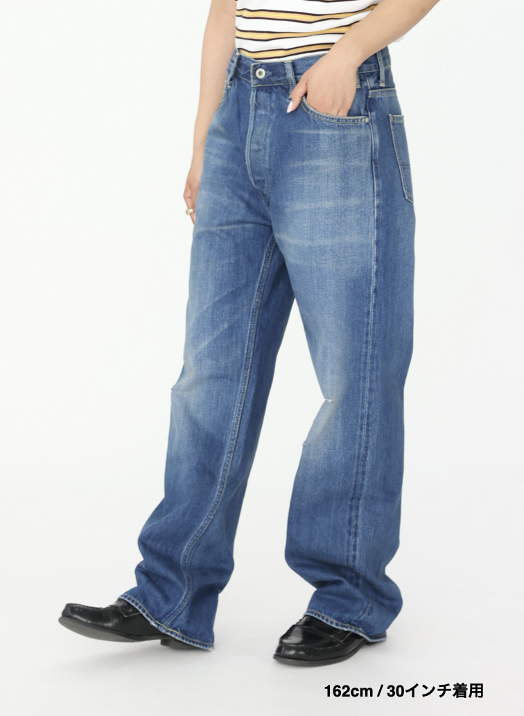 ナローストレートカット / WOMEN'S 13.5OZ SELVEDGE DENIM NARROW STRAIGHT CUT  詳細画像 Indigo 12