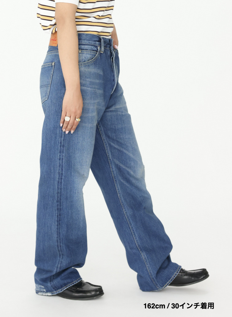 ナローストレートカット / WOMEN'S 13.5OZ SELVEDGE DENIM NARROW STRAIGHT CUT  詳細画像 Indigo 13