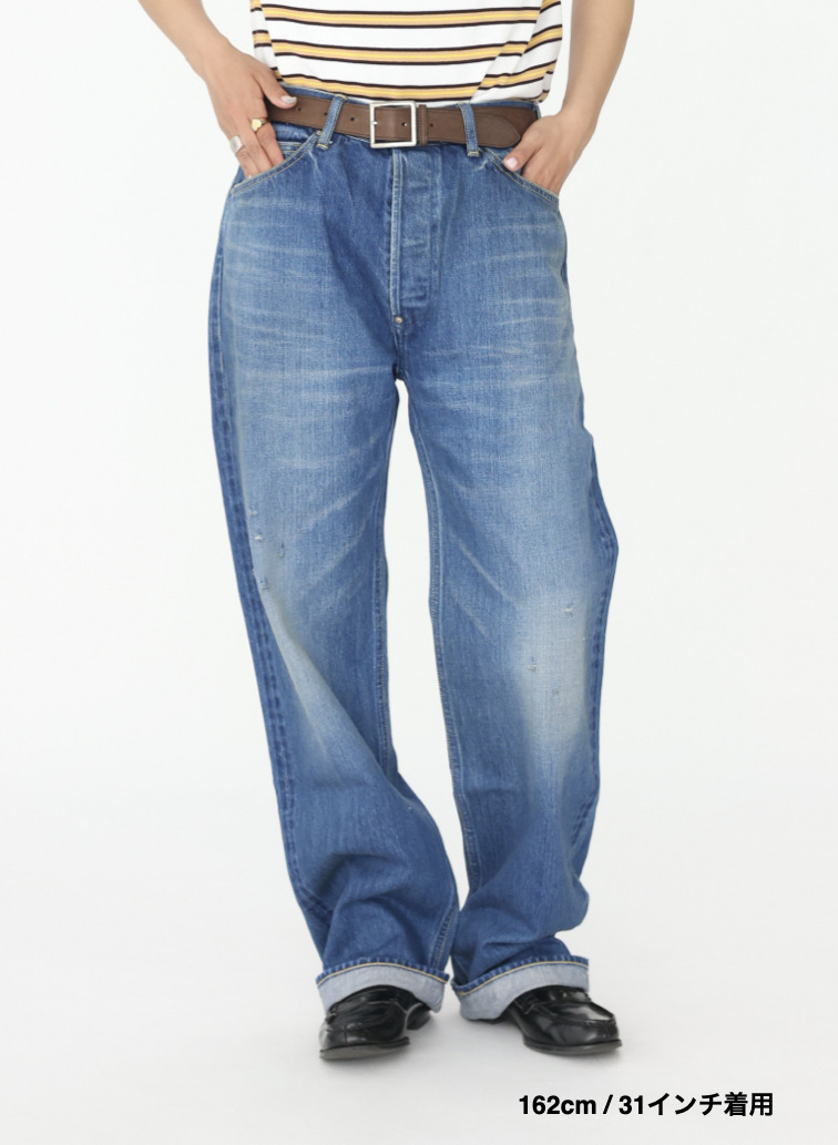 ナローストレートカット / WOMEN'S 13.5OZ SELVEDGE DENIM NARROW STRAIGHT CUT  詳細画像 Indigo 18