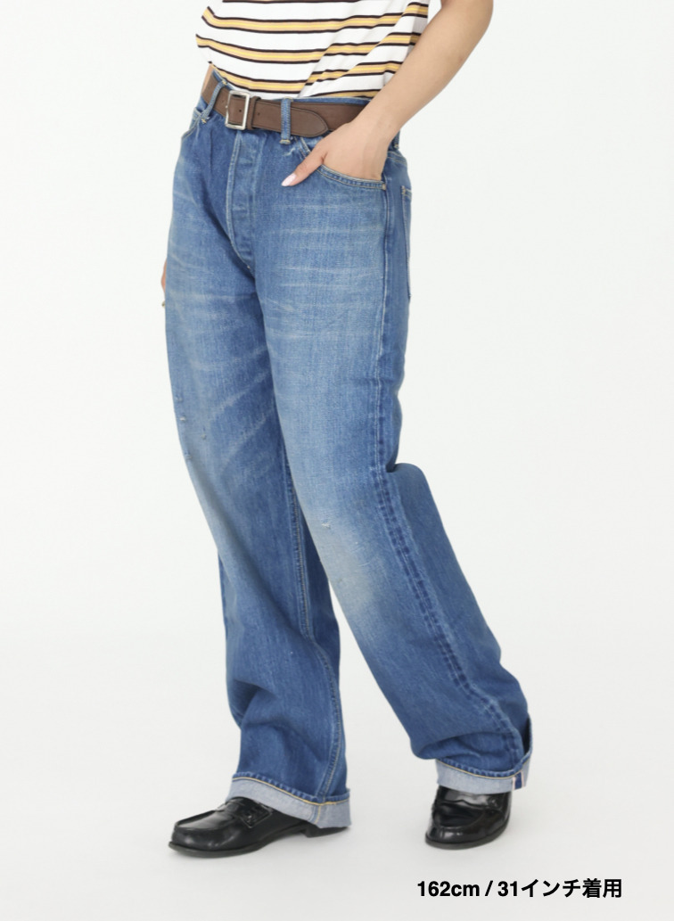 ナローストレートカット / WOMEN'S 13.5OZ SELVEDGE DENIM NARROW STRAIGHT CUT  詳細画像 Indigo 19