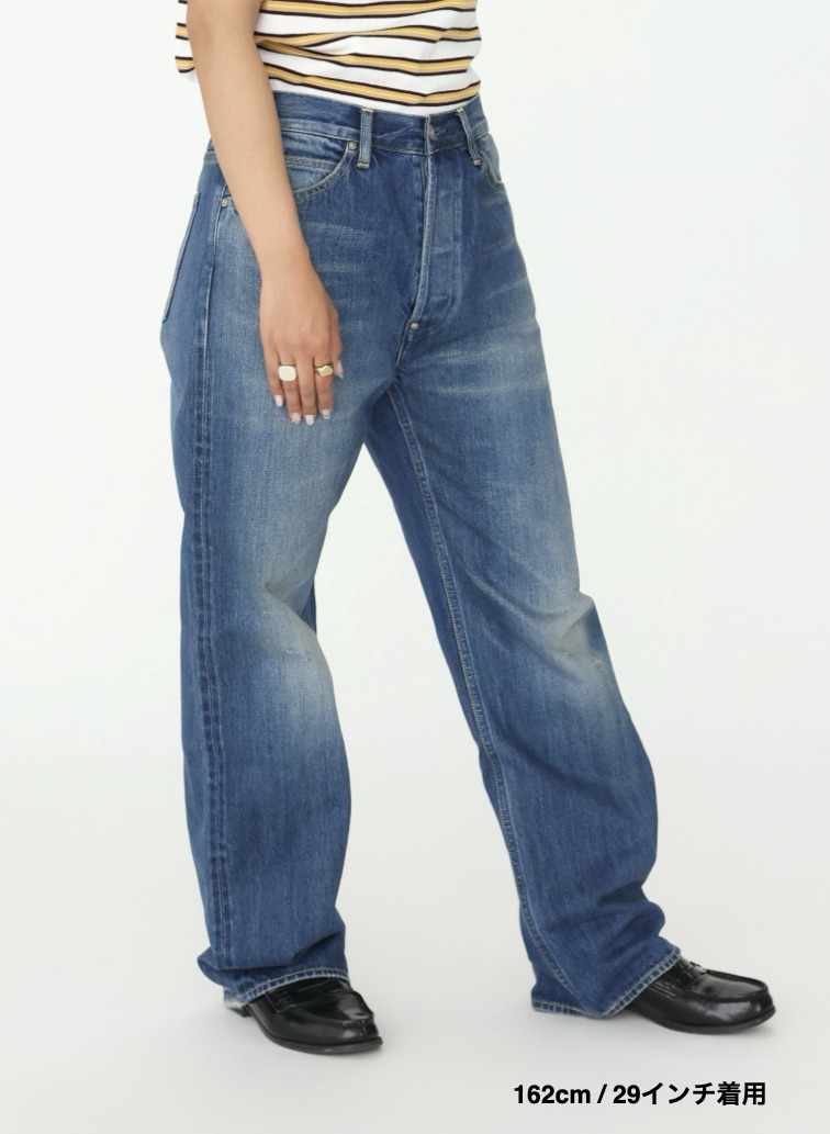 ナローストレートカット / WOMEN'S 13.5OZ SELVEDGE DENIM NARROW STRAIGHT CUT  詳細画像 Indigo 6