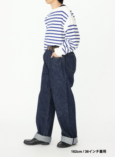 ストレートカット / UNISEX 13.5OZ SELVEDGE DENIM STRAIGHT CUT 詳細画像 Indigo 17