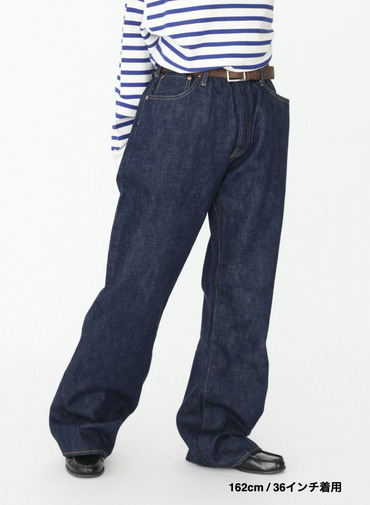 ストレートカット / UNISEX 13.5OZ SELVEDGE DENIM STRAIGHT CUT 詳細画像 Indigo 18